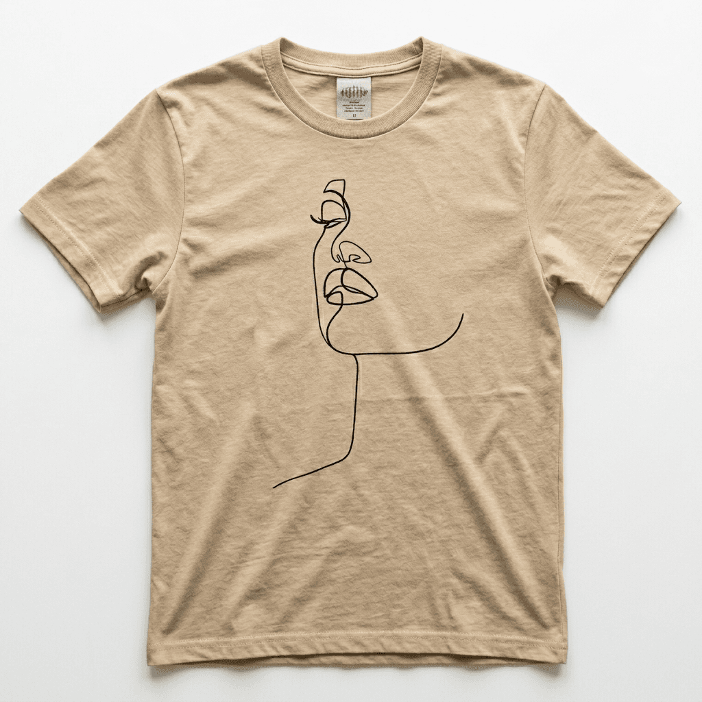 T-Shirt with fine lines